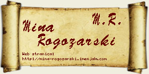Mina Rogožarski vizit kartica